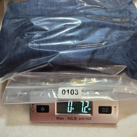 Vineyard Vines Performance Women's Blue Space Dye Quarter Zip Pullover L 3K1153 - Picture 8 of 8